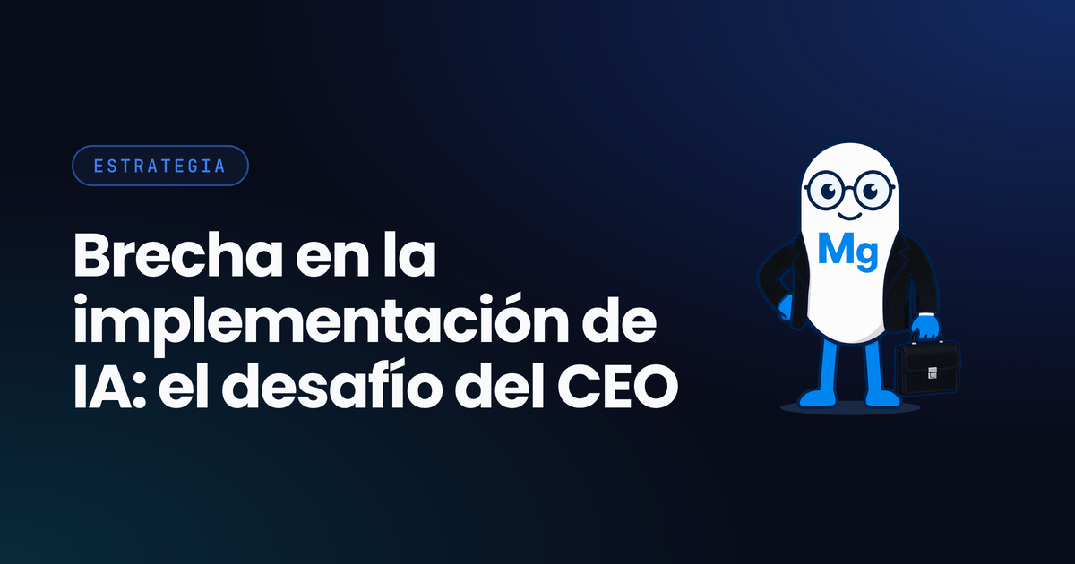 Brecha en la implementación de IA: el desafío del CEO